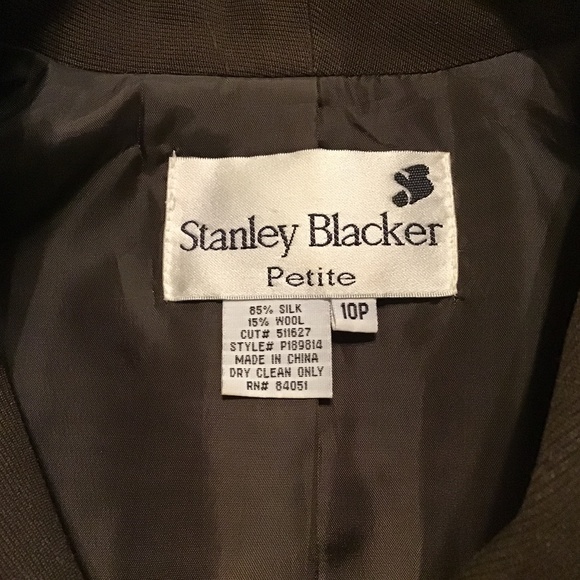 Blacker by Stanley Blacker Women’s Silk Wool Blazer / Jacket Size 10P - Picture 2 of 10